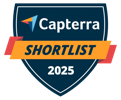 Badge Capterra Shortlist 2023